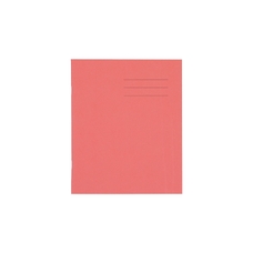 8x6.5" Exercise Book 48 Page, 5mm Squared, Red - Pack of 100